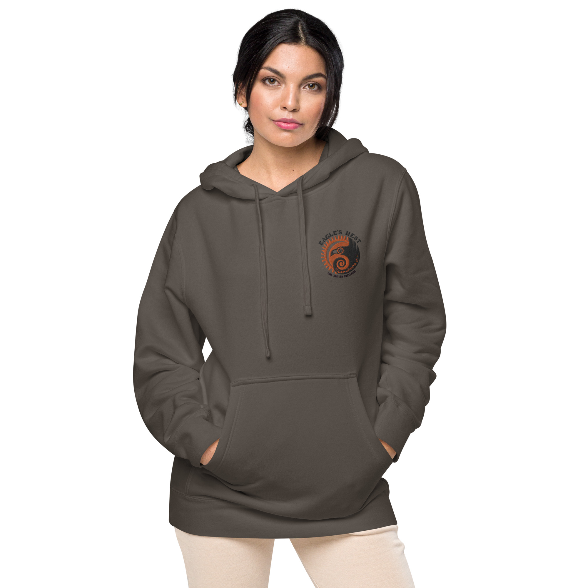 Unisex pigment-dyed hoodie - Eagle's Nest Atitlán